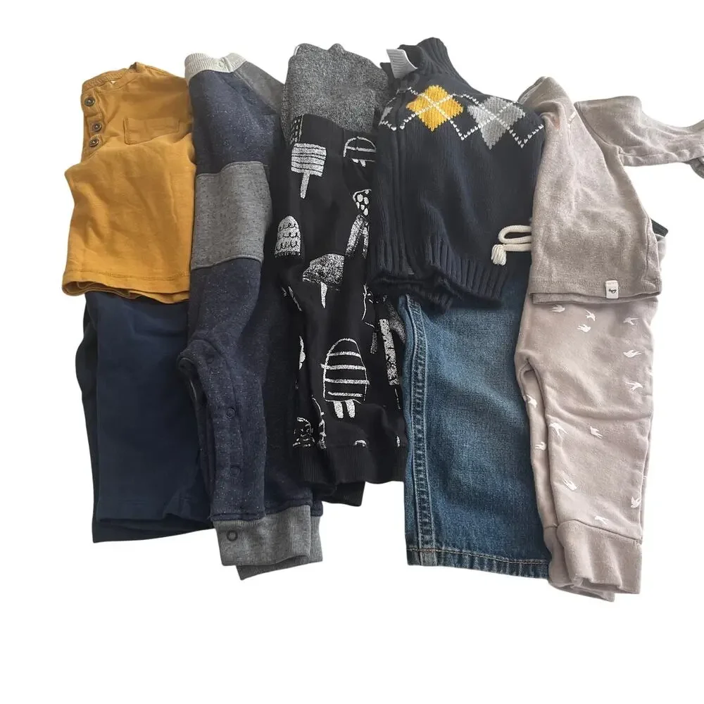 Boys 6-12M Fall Winter Bundle Zara Gap Quality Brands Preppy Classic